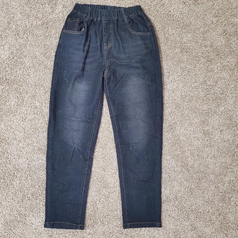 Vogue Boys Dark wash Stretch Comfort Jeans Size 10/11 Years (Large )  Good pre o